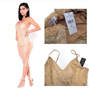 Fashion Nova Ways to Articulate Glittered Dress XL